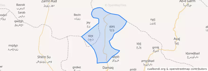 Mapa de ubicacion de سردرودعلیا.