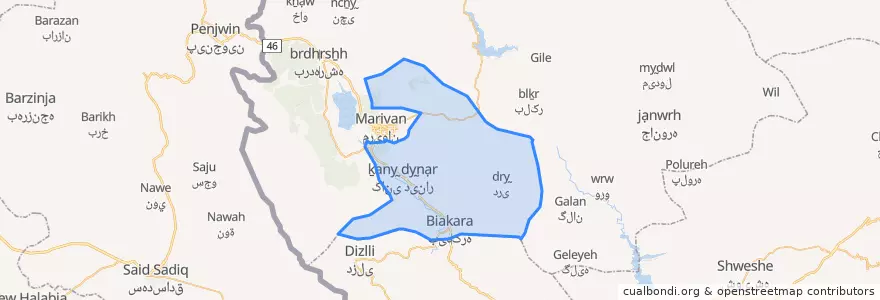 Mapa de ubicacion de سرکل.
