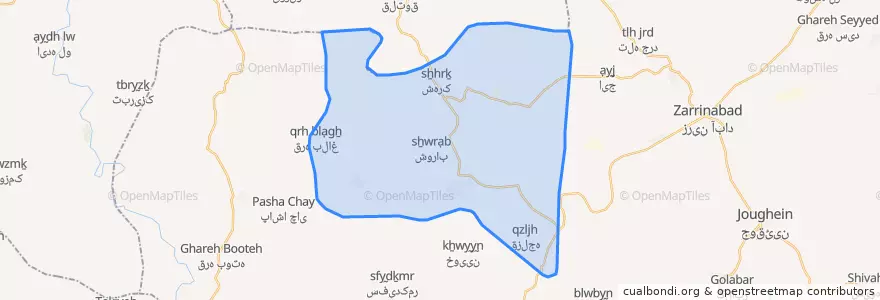 Mapa de ubicacion de سعیدآباد.