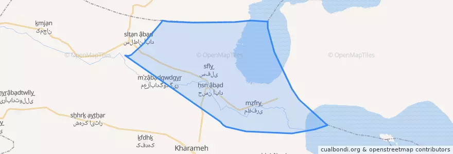 Mapa de ubicacion de دهستان سفلی.