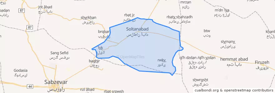 Mapa de ubicacion de سلطان آباد.