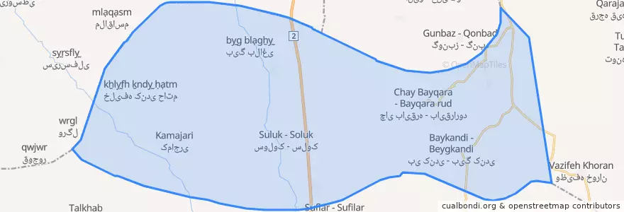 Mapa de ubicacion de سلوک.