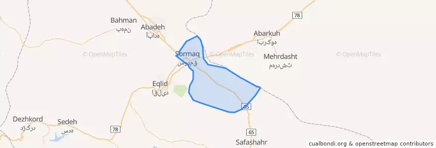 Mapa de ubicacion de Surmaq RD.