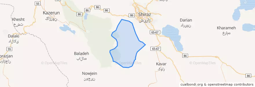 Mapa de ubicacion de دهستان سیاخ دارنگون.