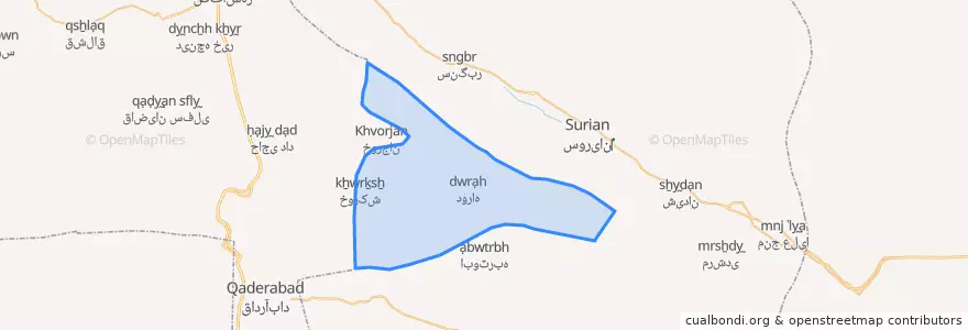 Mapa de ubicacion de دهستان سیمکان.