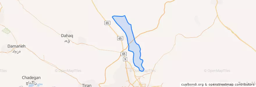 Mapa de ubicacion de سین.