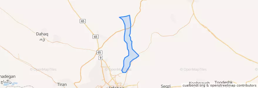 Mapa de ubicacion de شاپورآباد.