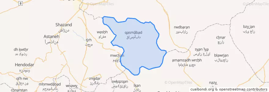 Mapa de ubicacion de شمس آباد.