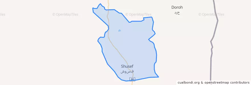 Mapa de ubicacion de شوسف.