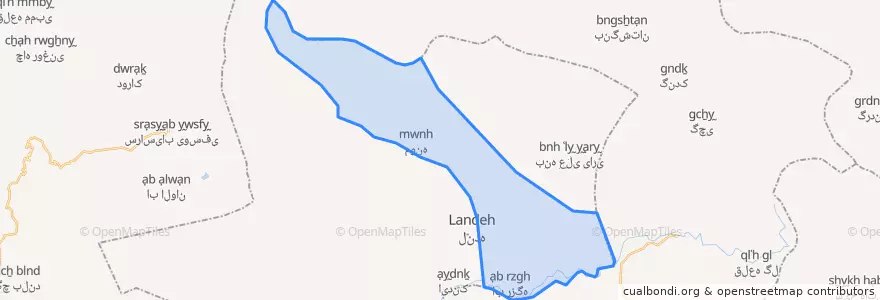 Mapa de ubicacion de شیتاب.