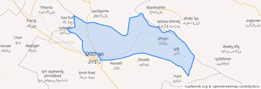 Mapa de ubicacion de شیرین دره.