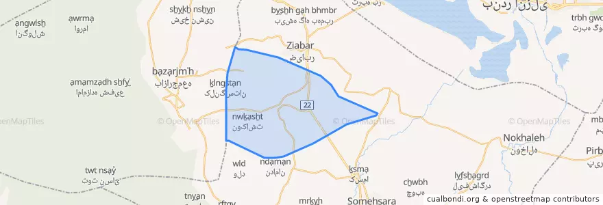 Mapa de ubicacion de طاهرگوراب.