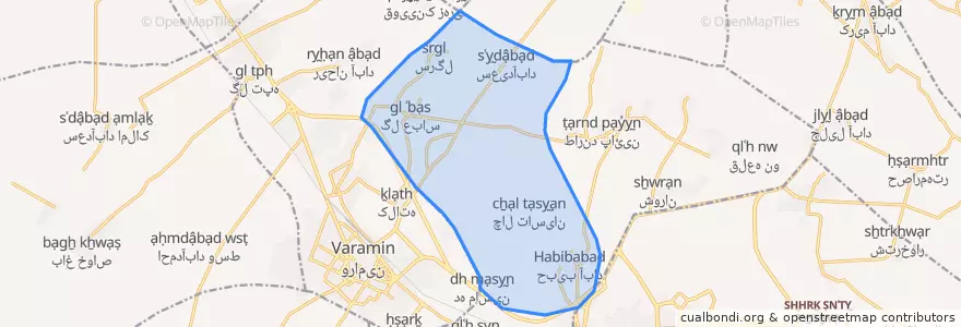 Mapa de ubicacion de عسگریه.