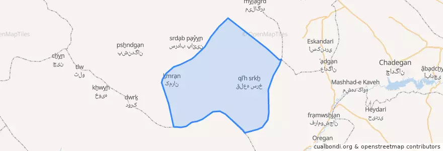 Mapa de ubicacion de عشایر.