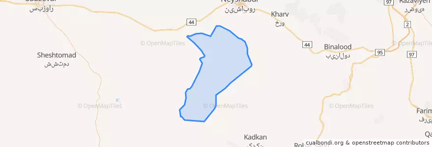 Mapa de ubicacion de Eshqabad.