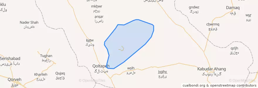 Mapa de ubicacion de علی صدر.
