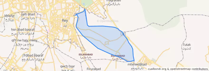 Mapa de ubicacion de غنی آباد.