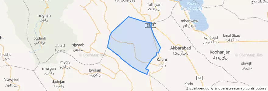 Mapa de ubicacion de دهستان فتح‌آباد.