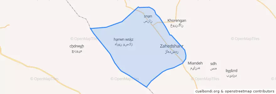 Mapa de ubicacion de دهستان فدشکوییه.