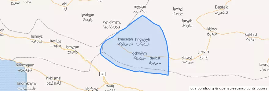 Mapa de ubicacion de فرامرزان.