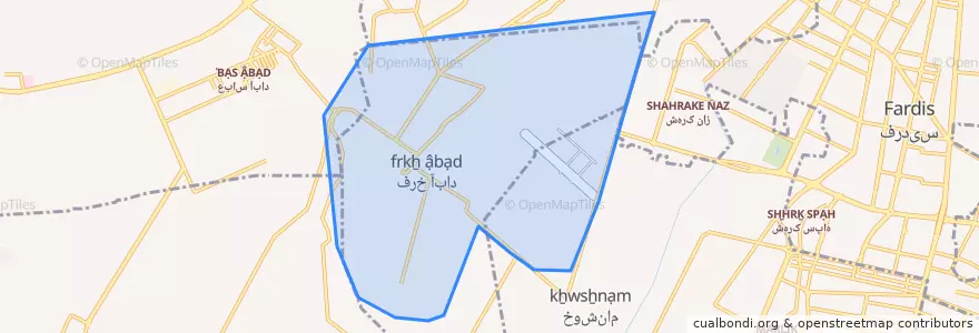 Mapa de ubicacion de فرخ آباد.