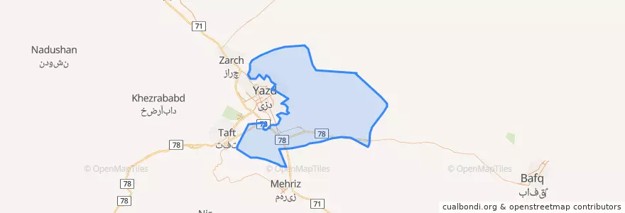 Mapa de ubicacion de فهرج.