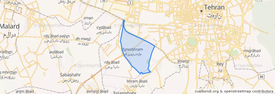 Mapa de ubicacion de فیروزبهرام.