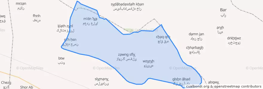 Mapa de ubicacion de فیروزه.