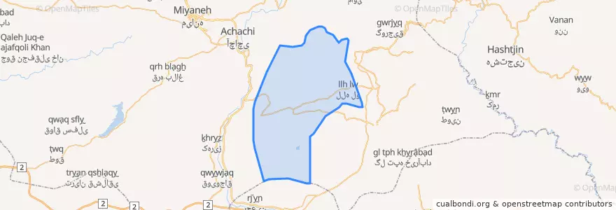 Mapa de ubicacion de قافلانکوه شرقی.