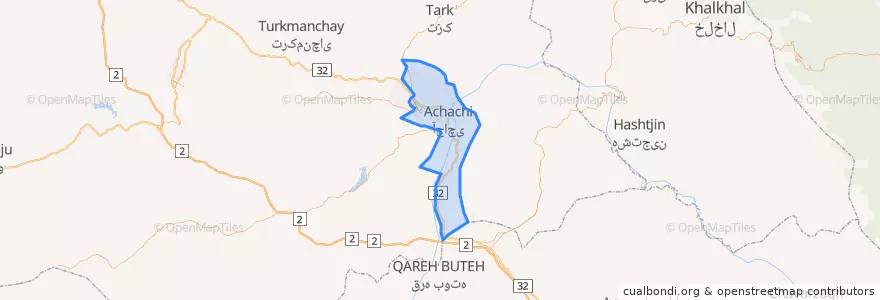 Mapa de ubicacion de قافلانکوه غربی.