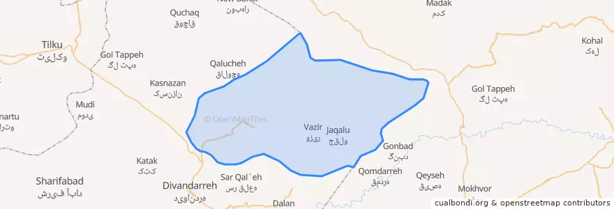 Mapa de ubicacion de قراتوره.