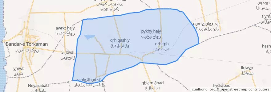 Mapa de ubicacion de قره سوشرقی.