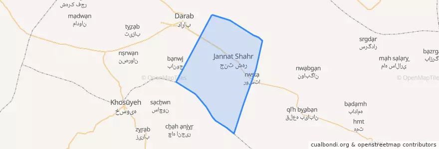 Mapa de ubicacion de دهستان قریه الخیر.