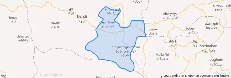 Mapa de ubicacion de قلعه جوق.
