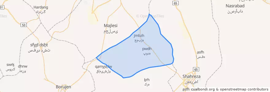 Mapa de ubicacion de قمبوان.