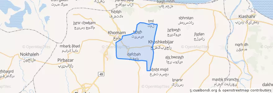 Mapa de ubicacion de کته سرخمام.
