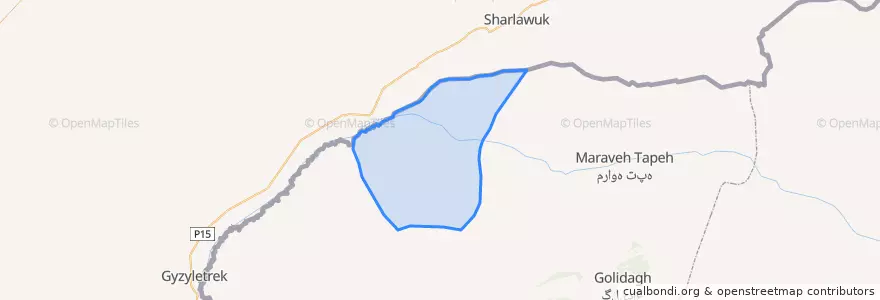 Mapa de ubicacion de کرند.