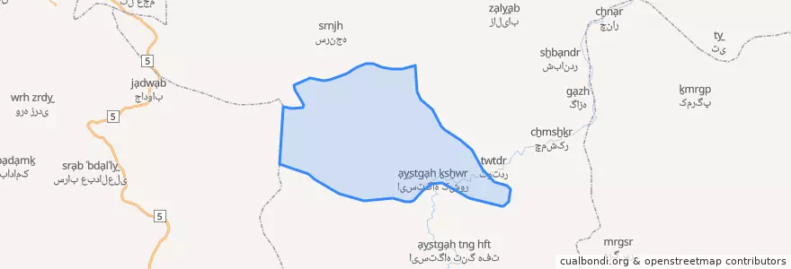 Mapa de ubicacion de کشور.