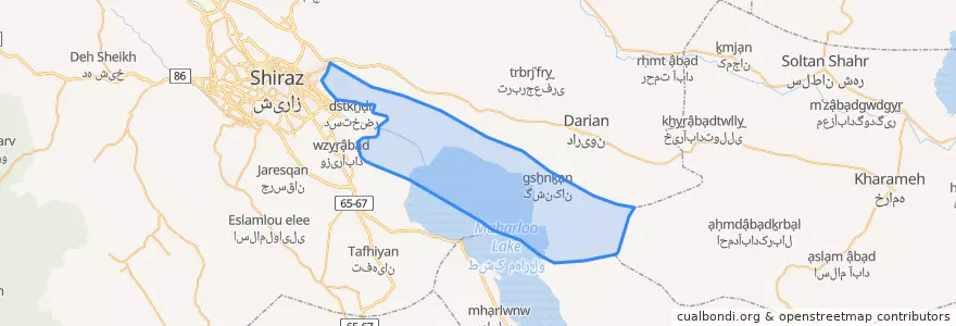 Mapa de ubicacion de دهستان کفترک.