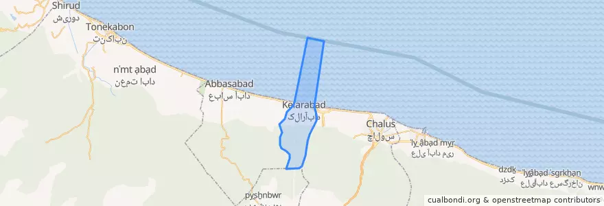 Mapa de ubicacion de کلارشرقی.
