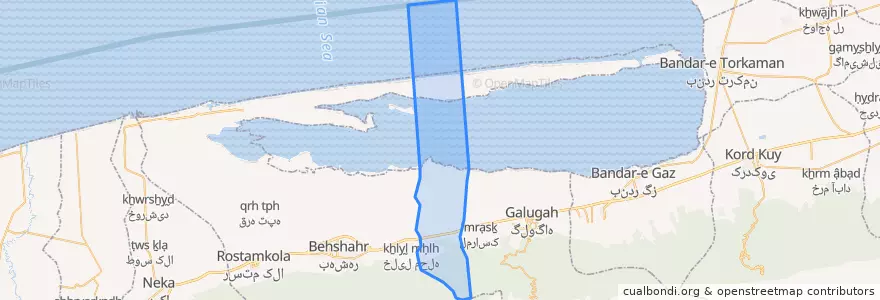 Mapa de ubicacion de کلباد غربی.