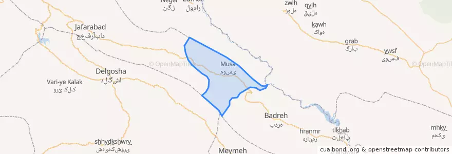 Mapa de ubicacion de کلم.