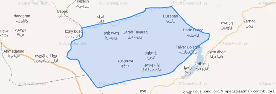 Mapa de ubicacion de کله بوزغربی.