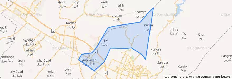 Mapa de ubicacion de کمال آباد.