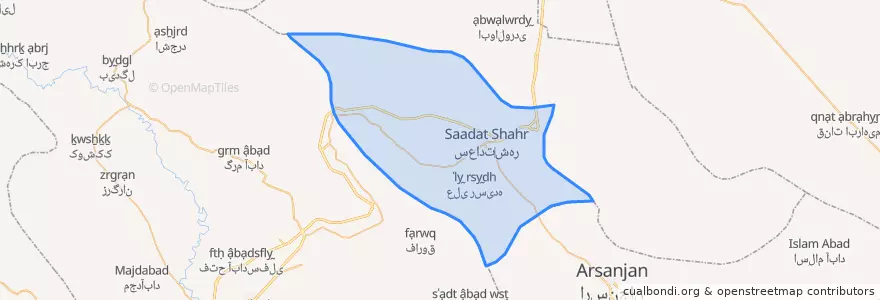 Mapa de ubicacion de دهستان کمین.