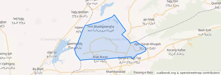 Mapa de ubicacion de کنگور.