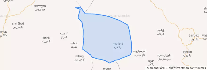 Mapa de ubicacion de کهیری.