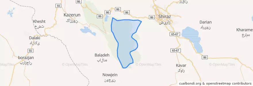 Mapa de ubicacion de دهستان کوه مره سرخی.