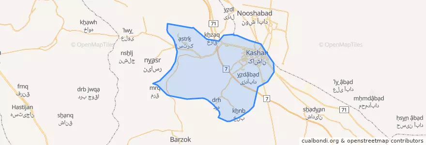 Mapa de ubicacion de کوهپایه.