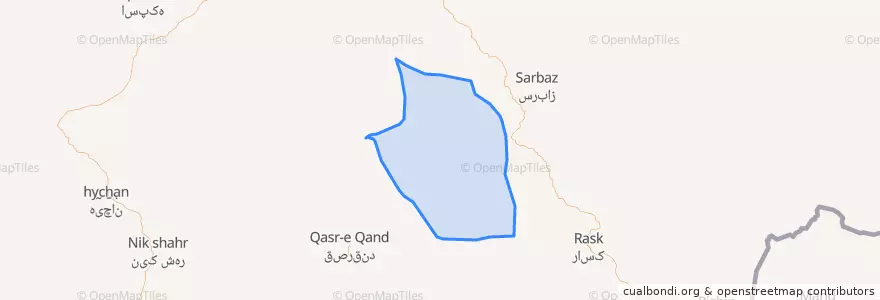 Mapa de ubicacion de کیشکور.